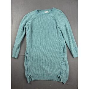 Tommy Bahama Women’s Lace Up Sweater Dress Blue Size 14